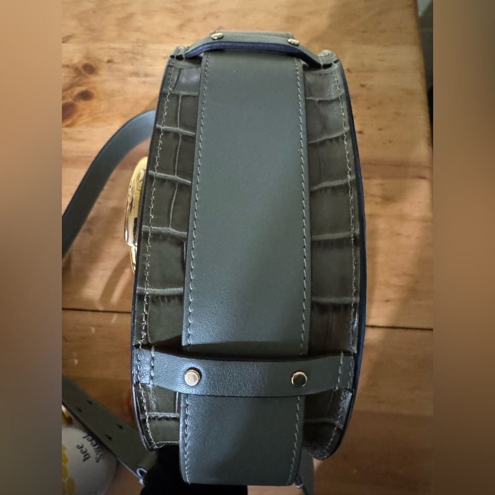 Chloe Tess Bag Crocodile Embossed Leather Small - Picture 13 of 16